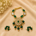 Shri Hari Ratna Haar Set - Green