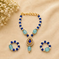 Shri Neelamrit Haar Set- Blue