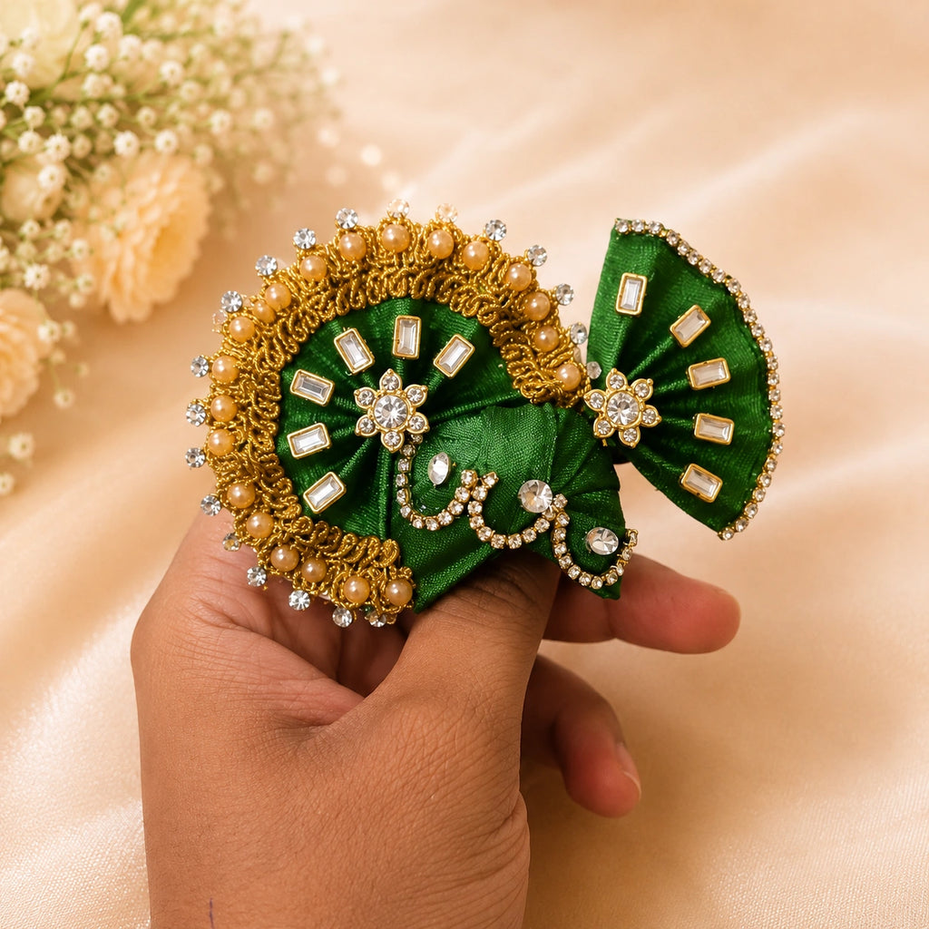 Shri Braj Vanamali Pagadi - Green
