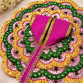 Shri Braj Rasmayur Shringar Poshak- Pink