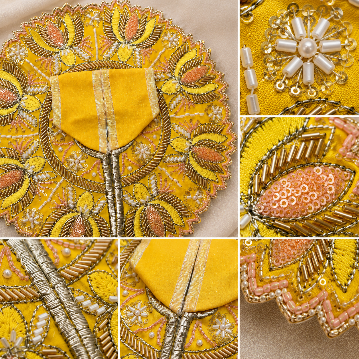 Shri Kunjbihari Pushparag Poshak - YELLOW