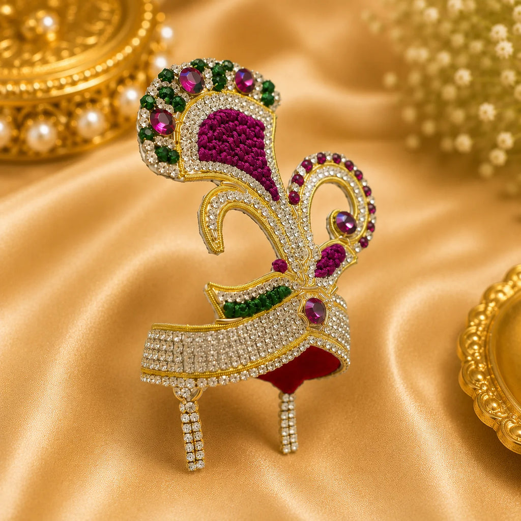 Vrindavan Rasbihari Zari Mukut for Laddu Gopal Ji