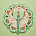 Shri Braj Padmavilas Mint Green Poshak – Designer Laddu Gopal Lotus Shringar Dress | Mathura Vrindavan Handcrafted
