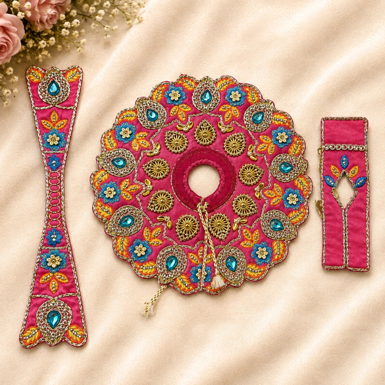 ✨ Shri Braj Kusum Vilas Poshak - Pink