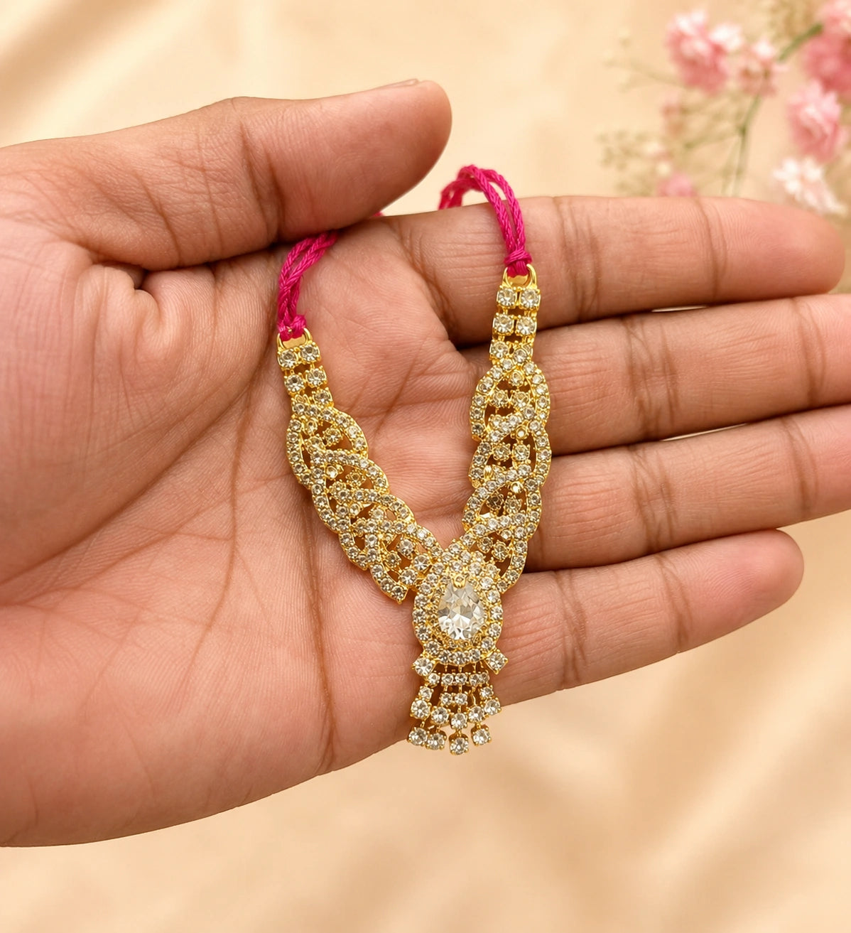Shri Braj Ratna Vaijayanti Haar - White
