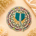 Shri Braj Gulabi Pushpa Shringar Poshak- Blue