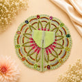 Shri Braj Gulabi Pushpa Shringar Poshak- Green