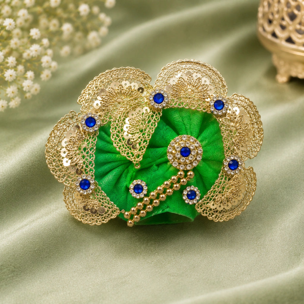Shri Braj Rajsi Ratnavali Poshak - Green