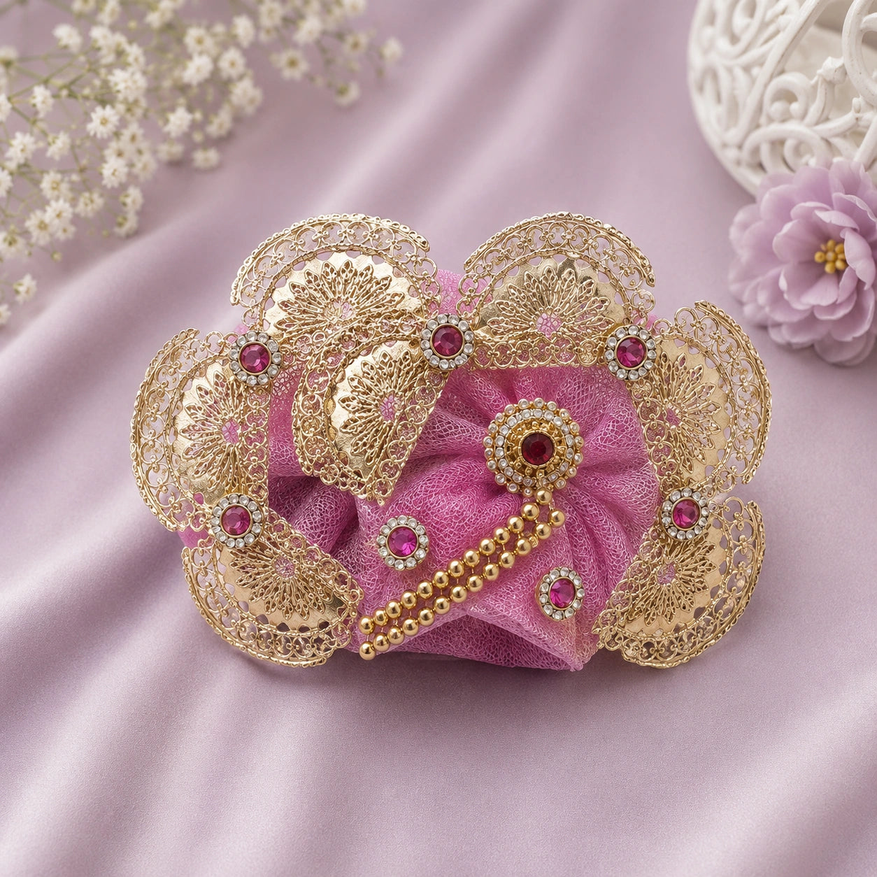 Shri Braj Rajsi Ratnavali Poshak - Pink