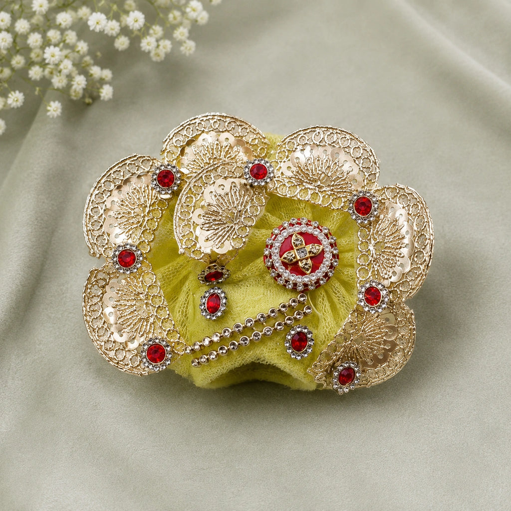Shri Braj Rajsi Ratnavali Poshak -Yellow