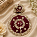 Shri Braj Rajsi Ratnavali Poshak -Red Brown