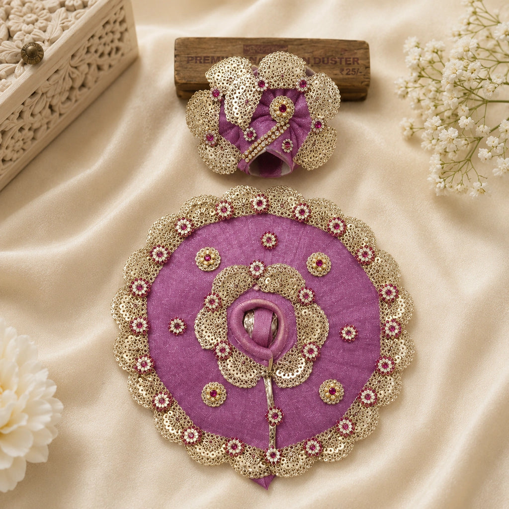 Shri Braj Rajsi Ratnavali Poshak - Pink