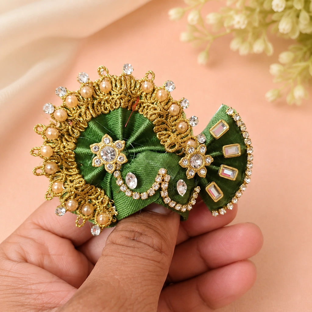 Shri Braj Vanamali Pagadi - Green