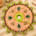 Shri Braj Kamal Madhuri Shringar Poshak Set- Orange