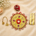 Shri Braj Kamal Madhuri Shringar Poshak Set- Yellow