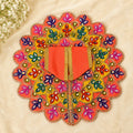 Shri Braj Rajat Mayur Shringar Poshak- Orange