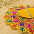 Shri Braj Rajat Mayur Shringar Poshak- Yellow