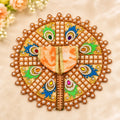 Shri Braj Morpankh Pearl Shringar Poshak for Laddu Gopal Ji - ORANGE