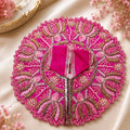 Shri Kunjbihari Pushparag Poshak - PINK