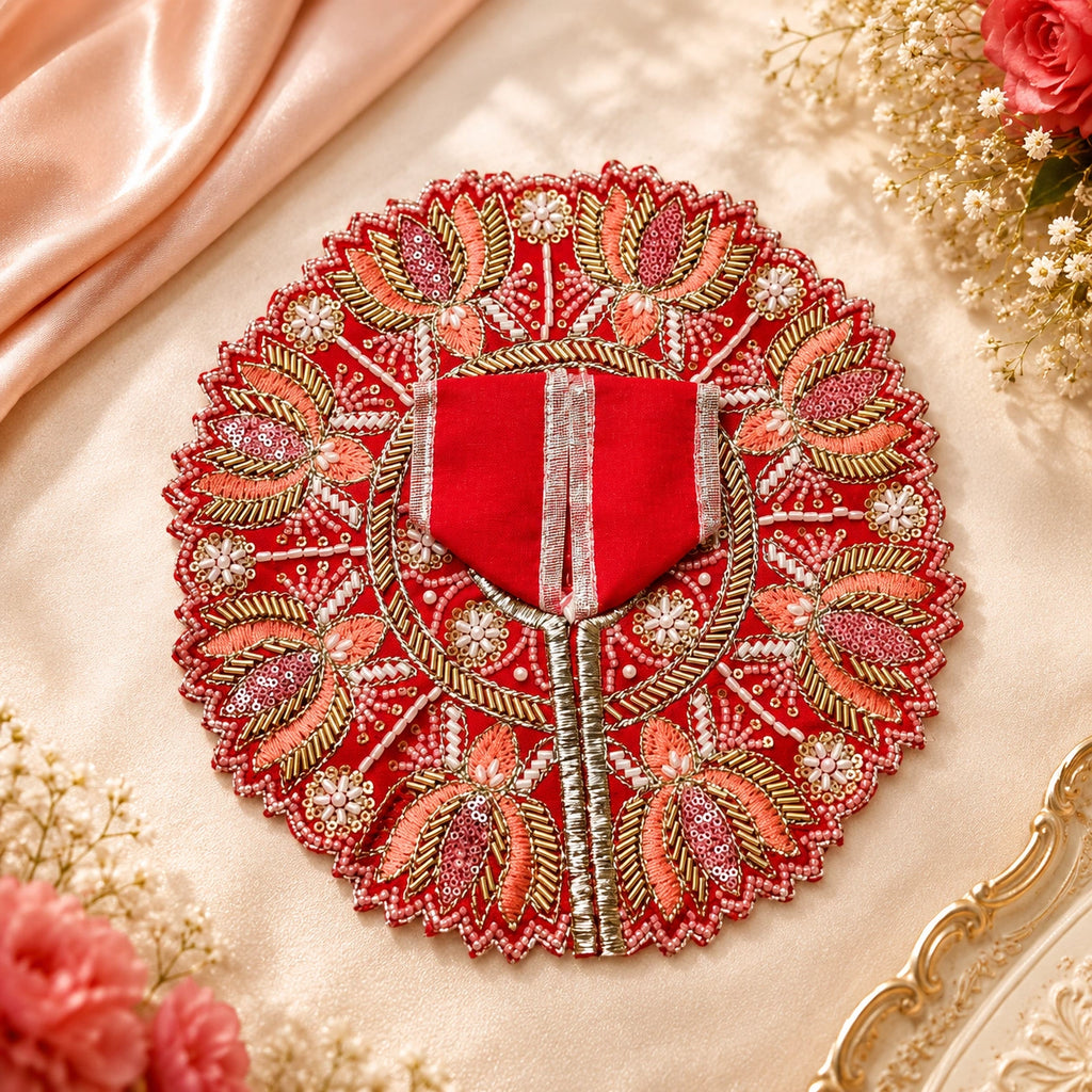 Shri Kunjbihari Pushparag Poshak - RED