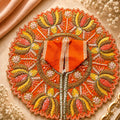 Shri Kunjbihari Pushparag Poshak - ORANGE