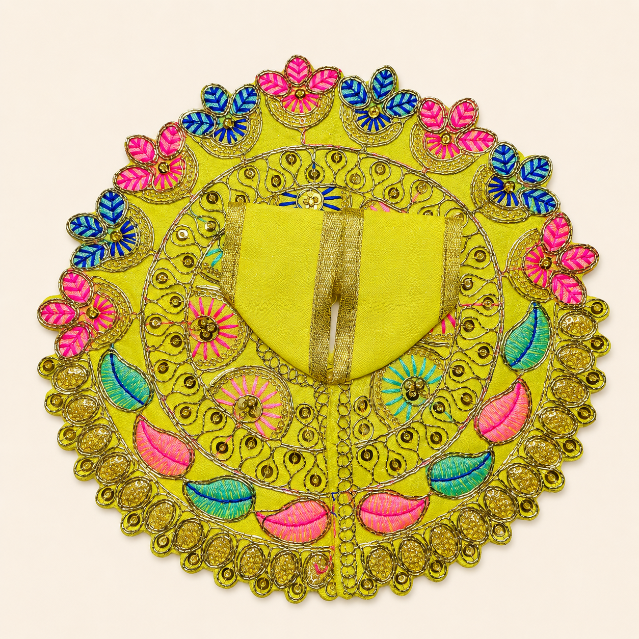Shri Braj Rangmadhuri Collection – Set of 3 Designer Laddu Gopal Poshak Combo | Mathura Vrindavan Handcrafted