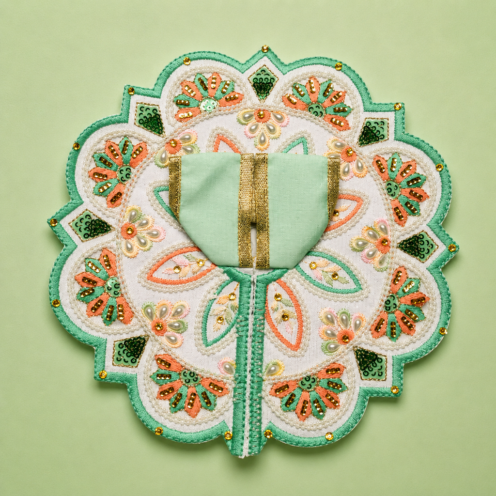 Shri Braj Rangpushp Collection – Set of 3 Designer Laddu Gopal Poshak Combo