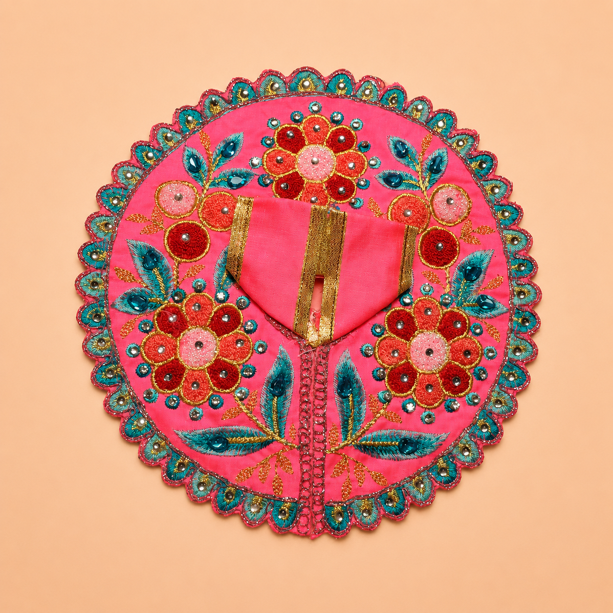 Shri Braj Pushpvaibhav Collection – Set of 3 Designer Laddu Gopal Poshak Combo | Mathura Vrindavan Handcrafted