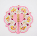 Shri Braj Padmavilas Baby Pink Poshak – Designer Laddu Gopal Lotus Shringar Dress | Mathura Vrindavan Handcrafted