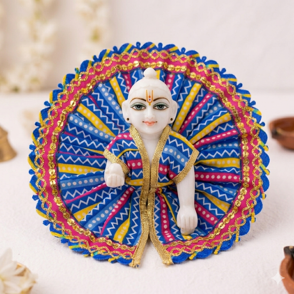 Braj Blue Dress – Laddu Gopal Poshaak