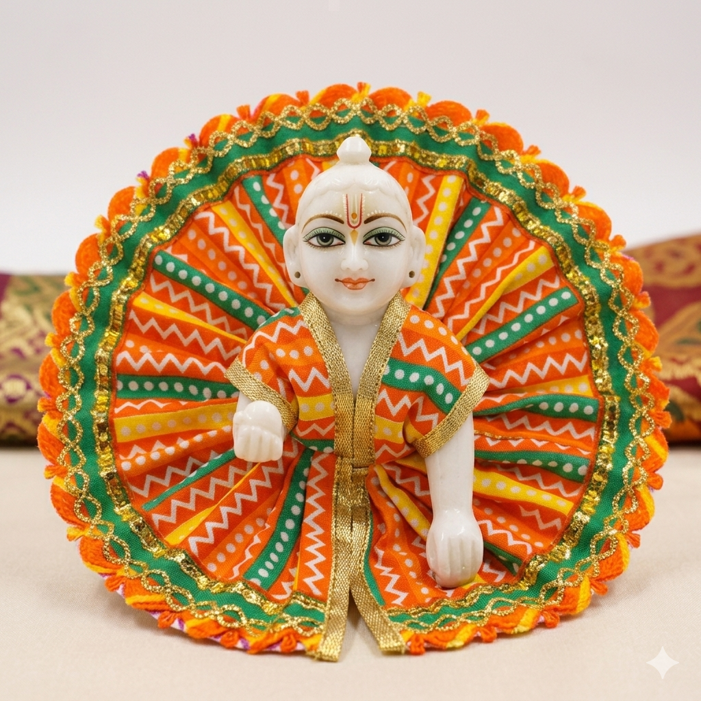 Braj Orange Dress – Laddu Gopal Poshaak