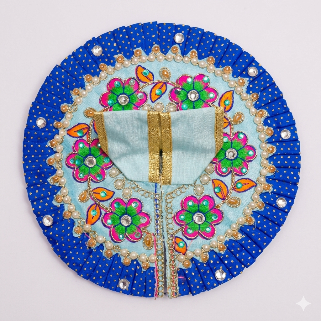 Vrindavan Neel Phool Dress