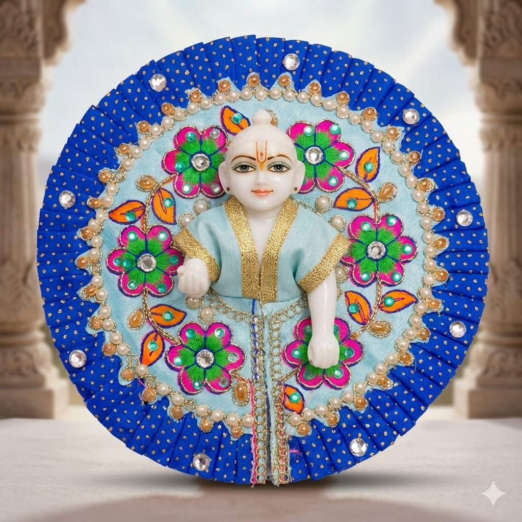 Vrindavan Neel Phool Dress