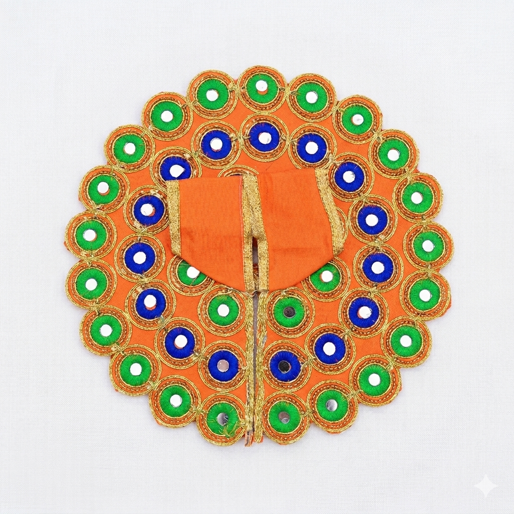 Vrindavan Sitara Rang orange Poshaak