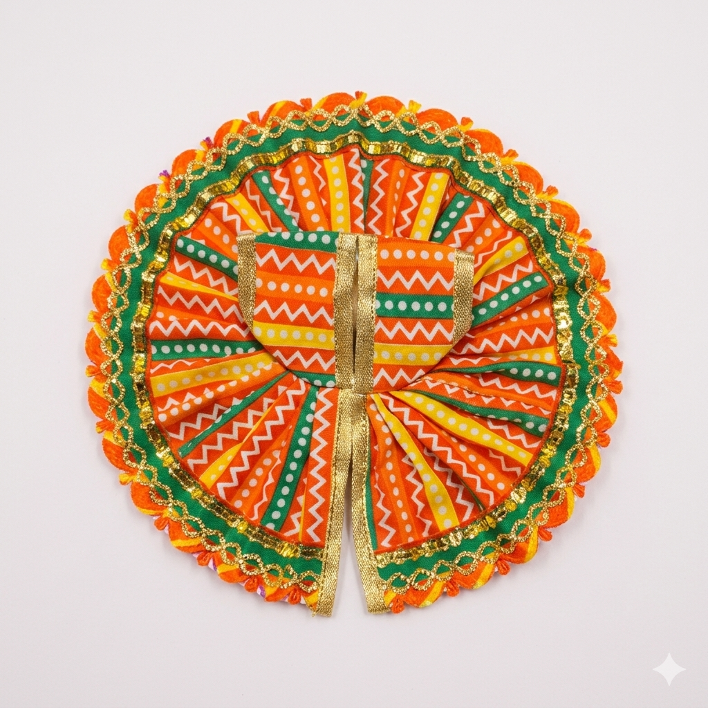 Braj Orange Dress – Laddu Gopal Poshaak