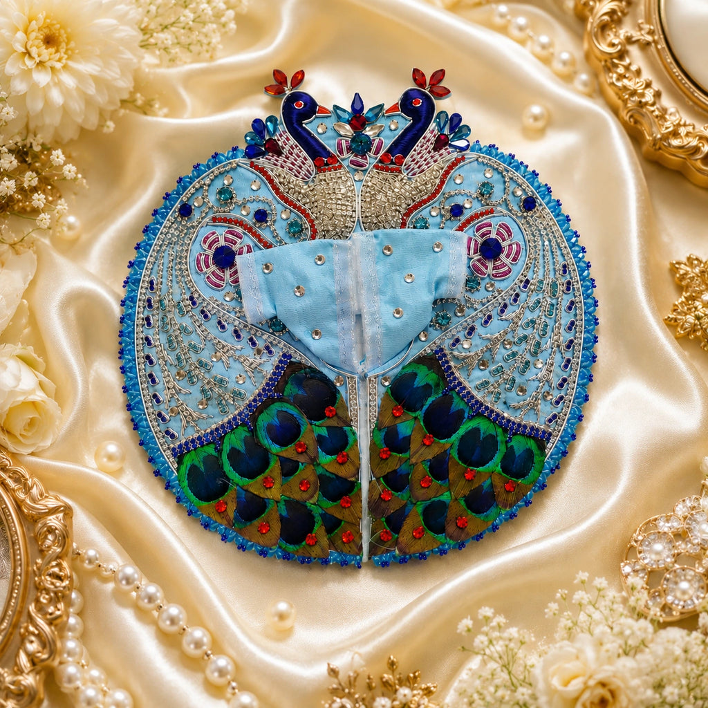 Vrindavan Neel Morpankh Jadi Shringar Poshaak