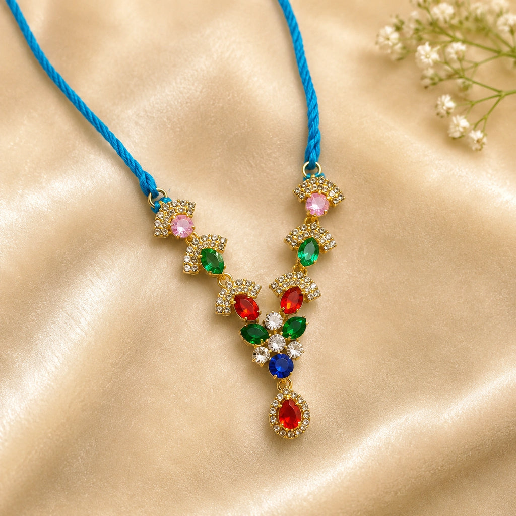 Shri Navratna Haar- Multi colour