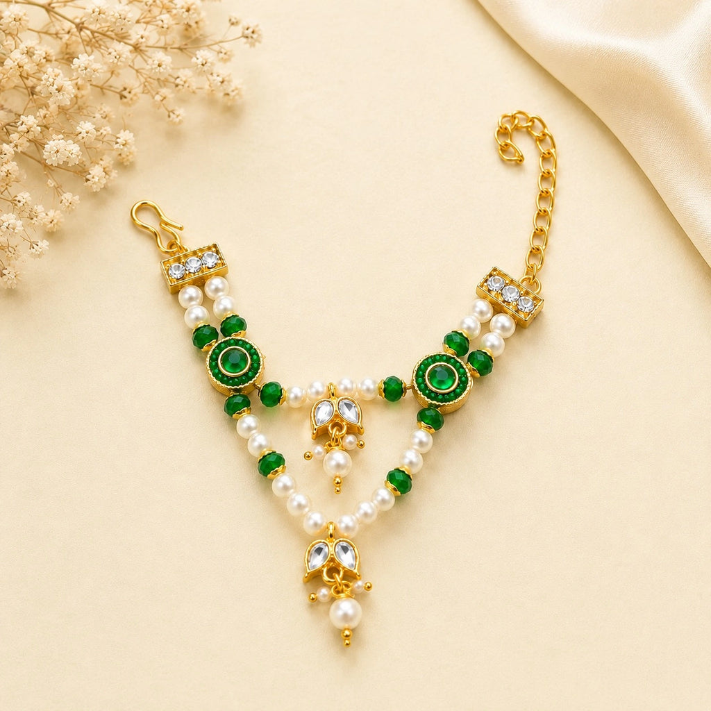 Shri Braj Ratna Moti Kanthi Mala- Green