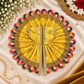 Shri Braj Rajsi Phooldaar Chunat Poshak - YELLOW