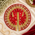 Shri Braj Rajsi Chunat Poshak - RED