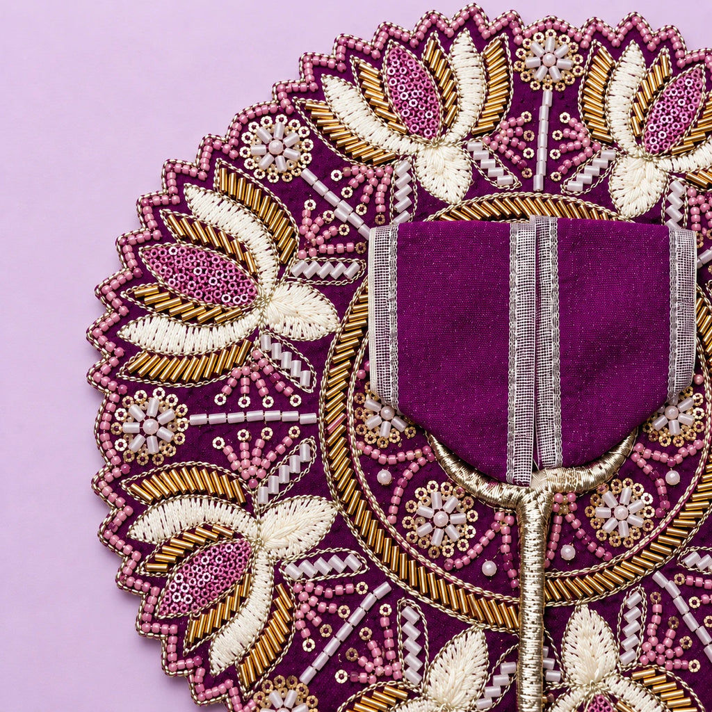 Shri Kunjbihari Pushparag Poshak - PURPLE