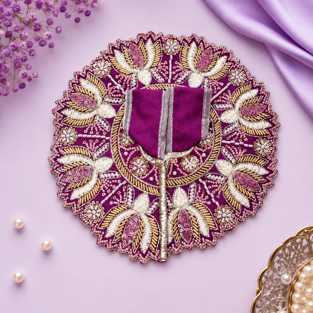 Shri Kunjbihari Pushparag Poshak - PURPLE