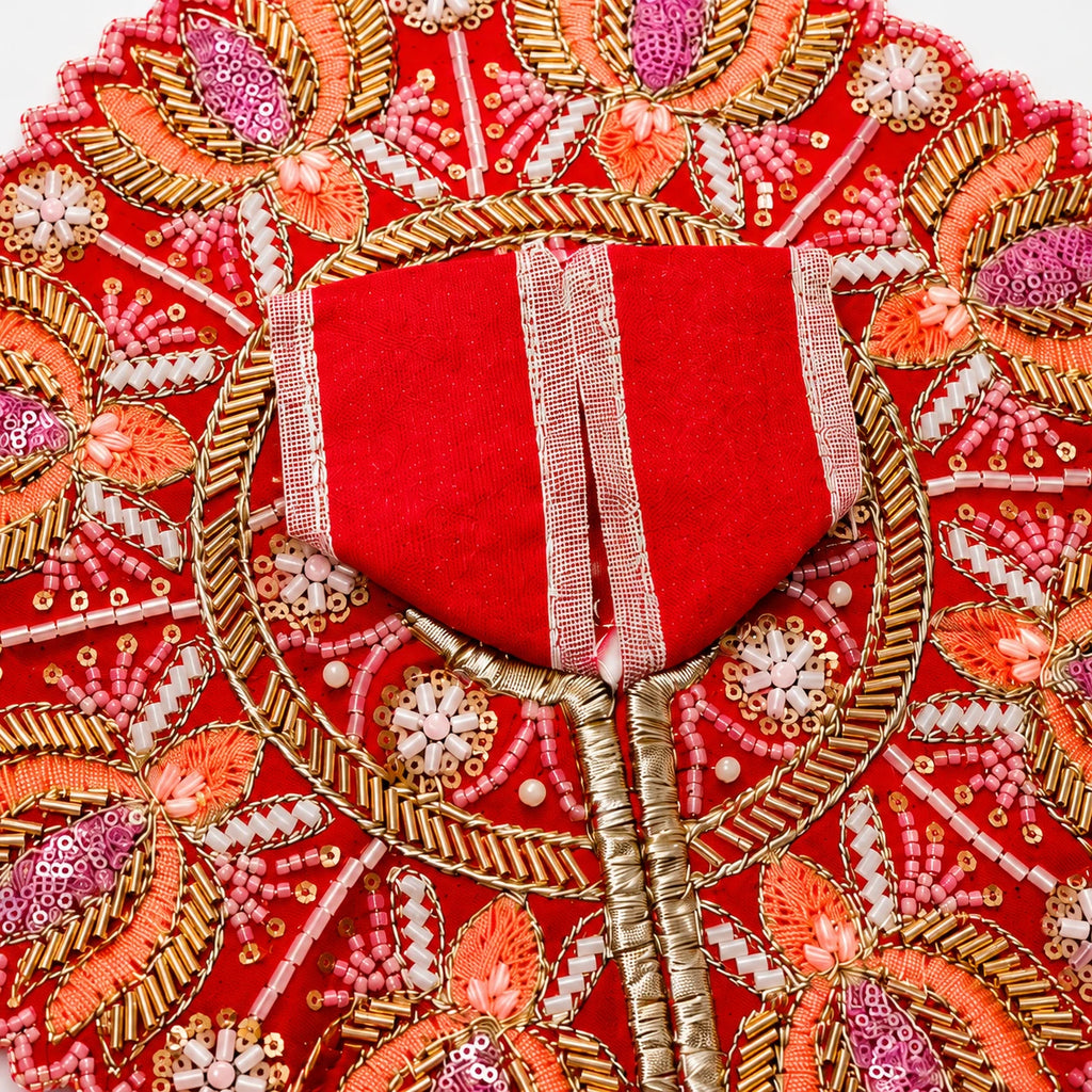 Shri Kunjbihari Pushparag Poshak - RED
