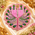 Barsana Gulabi Morpankh Jadi Shringar Poshak