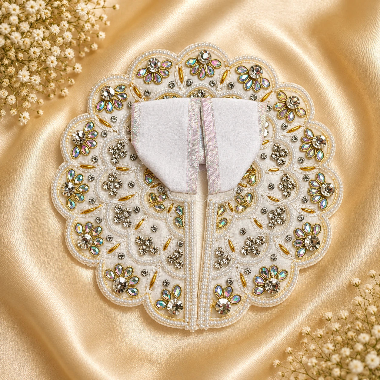 Vrindavan Moti Chandrajadi Shringar Poshak