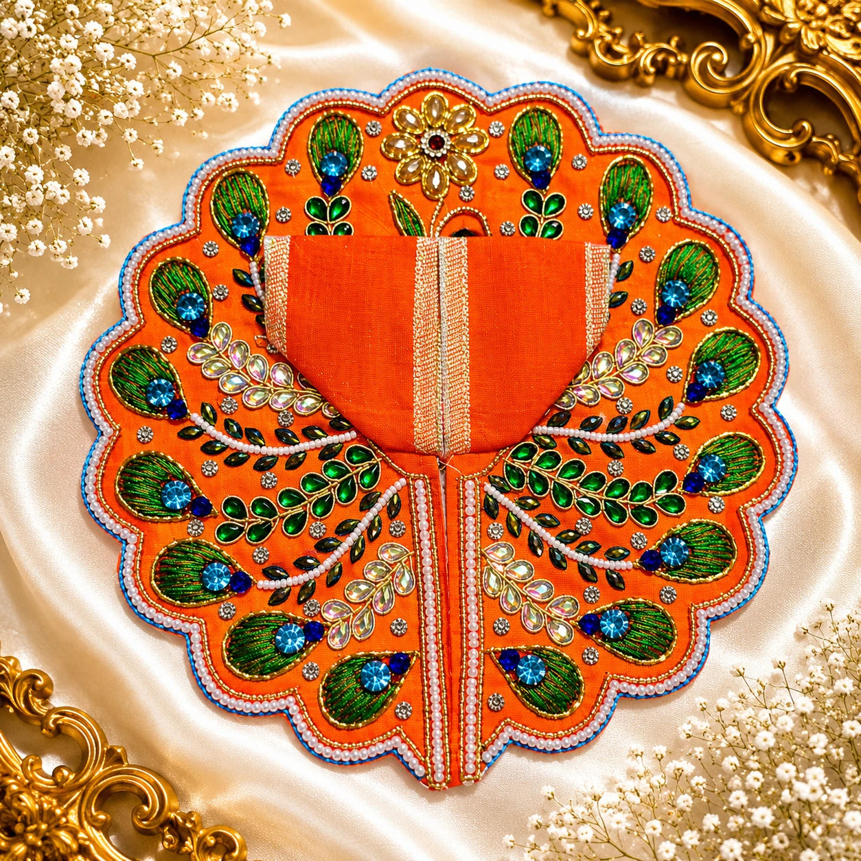 Vrindavan Kesari Morratna Jadi Shringar Poshak