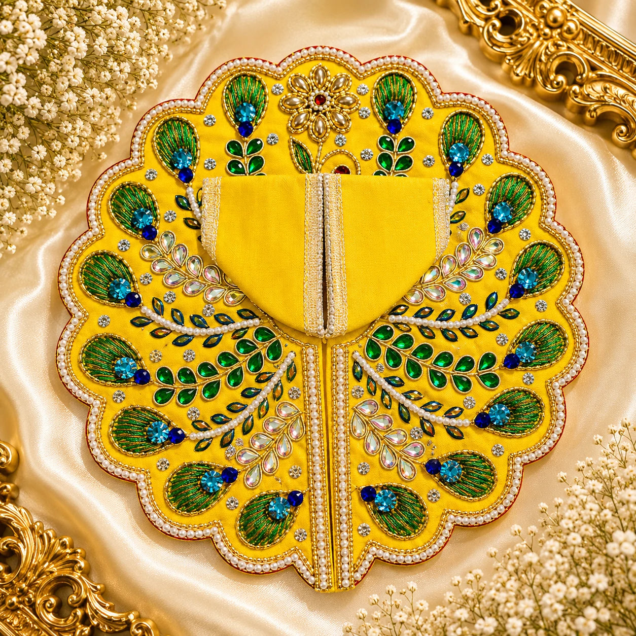 Vrindavan Pitambar Morratna Jadi Shringar Poshak