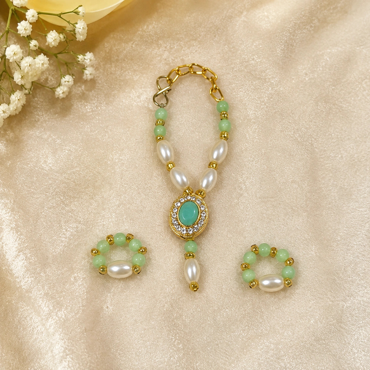 Braj Raktim Shringar Set ❤️✨- Parrot green