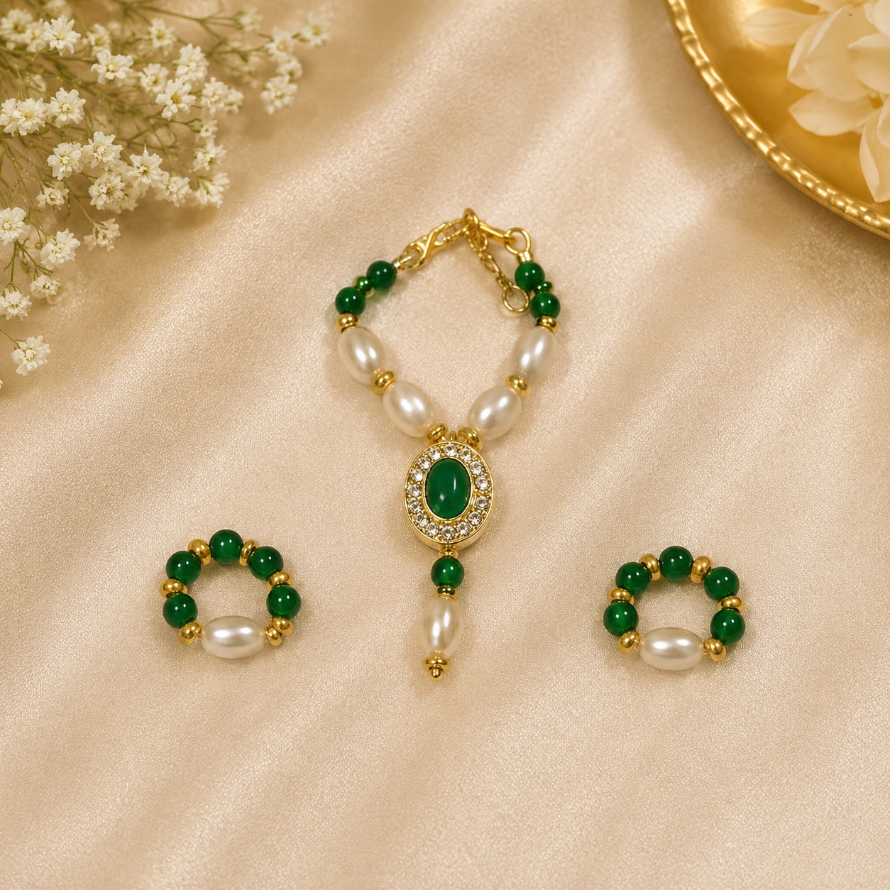 Braj Raktim Shringar Set ❤️✨-Green