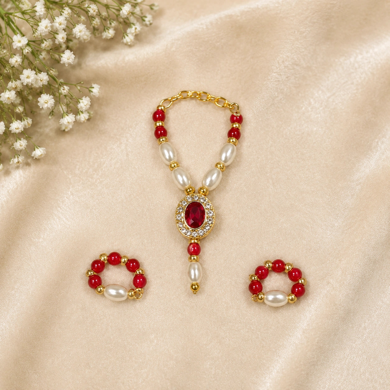 Braj Raktim Shringar Set ❤️✨-Red